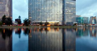 sunset lakeside tower